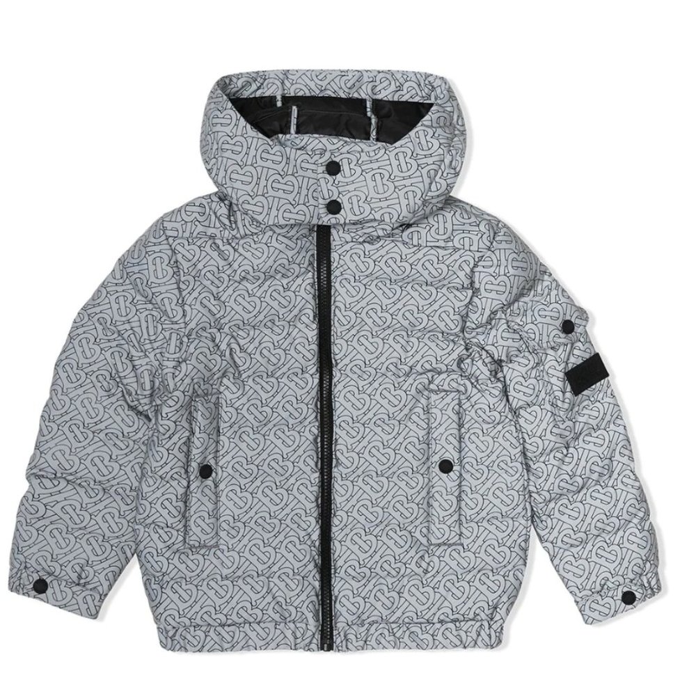 Burberry Baby Reflective TB Jacket w/ detachable hoodie